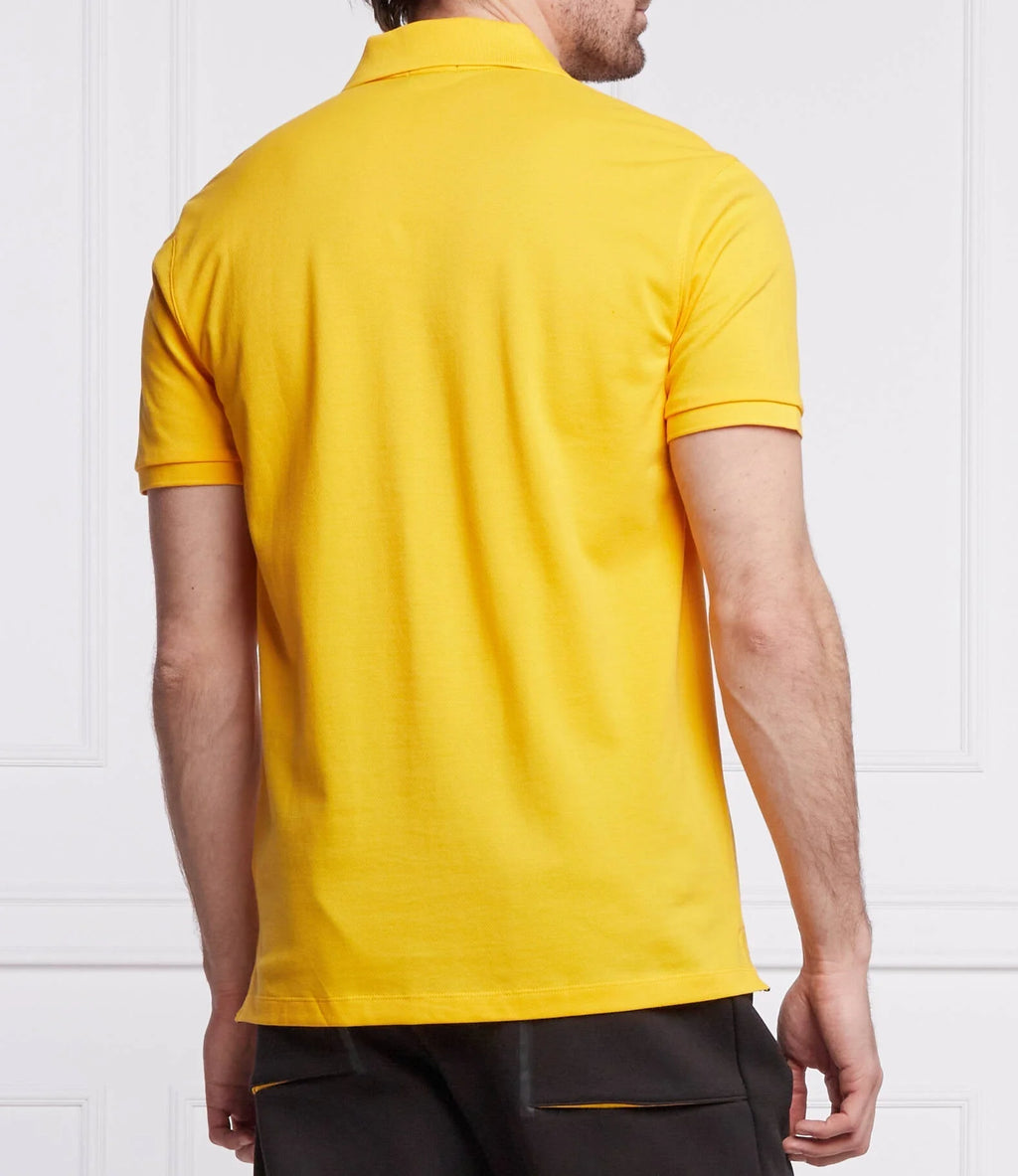 Signature yellow Embroidered Performance Polo