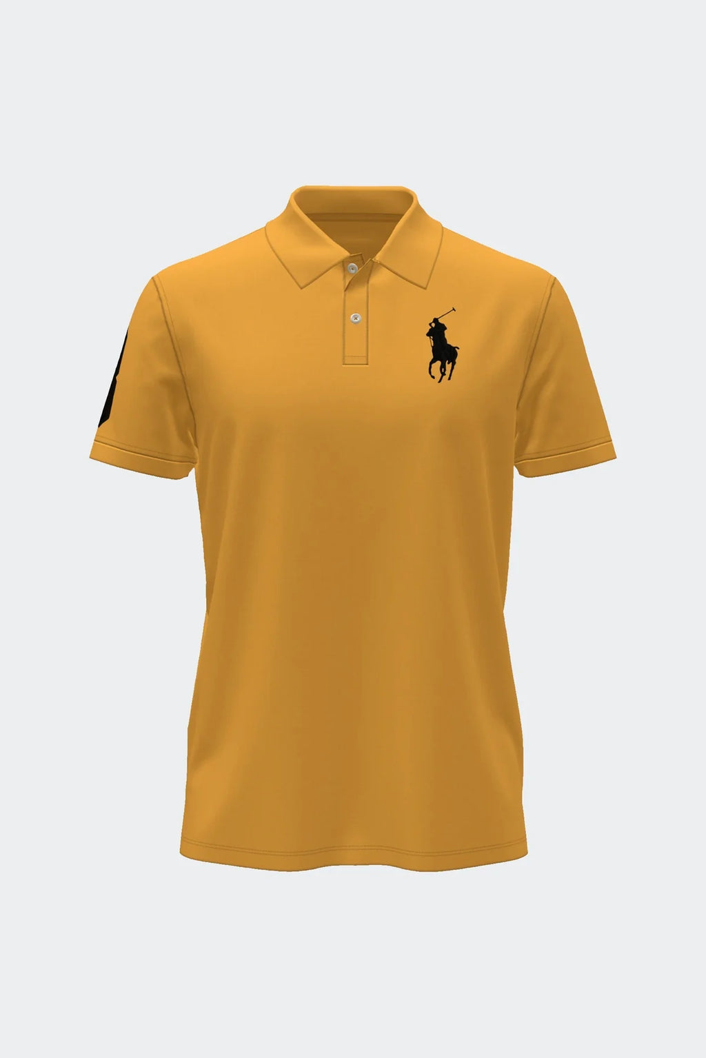 Men’s Embroidered Yellow Big Pony Performance Polo Shirt