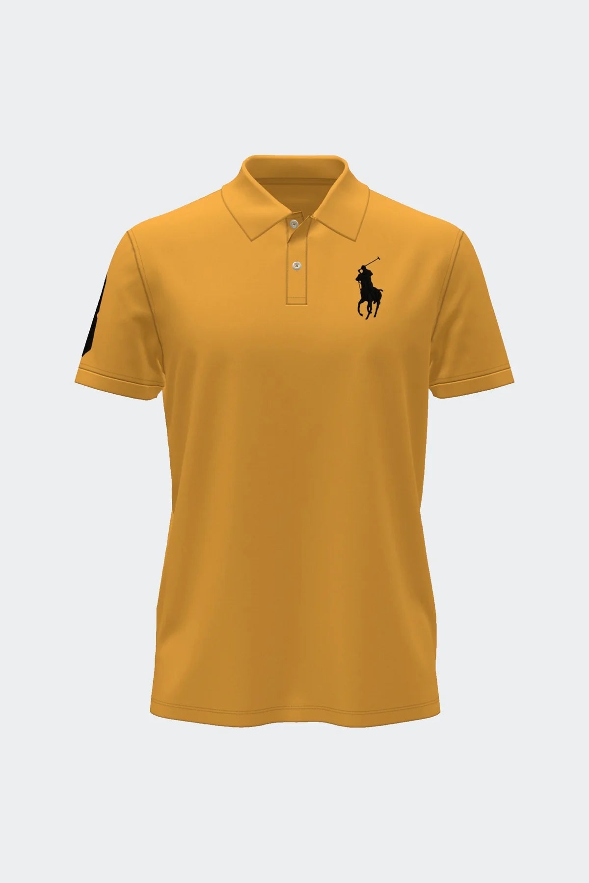 Men’s Embroidered Yellow Big Pony Performance Polo Shirt